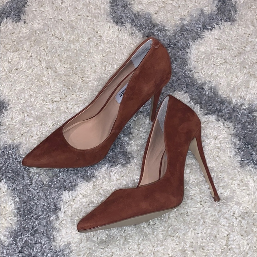 Steve Madden Daisie Suede Pump Cognac size 6